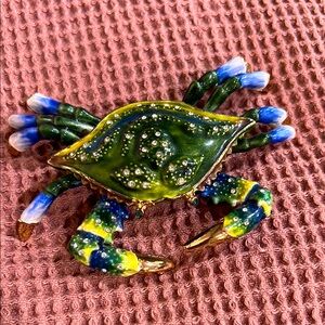 Colorful Crab Collector Trinket Box